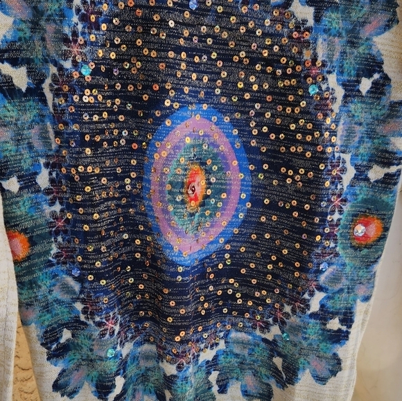 Desigual multicolored‎ classic hip-length sweater - Picture 4 of 5